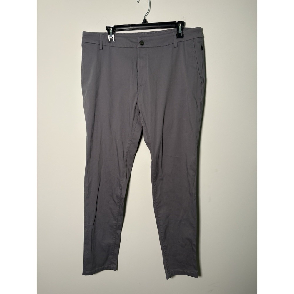 Birddogs Men's Gray Chino Performance Pants Built In Boxer Brief Liner 36x34